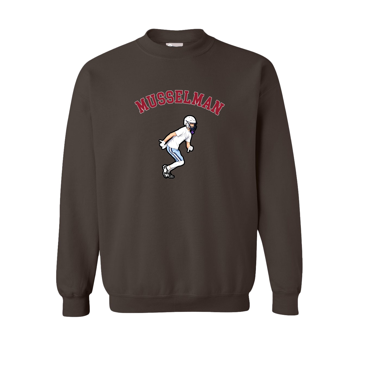 Fleece Crew — Shirsey Arch in Brown