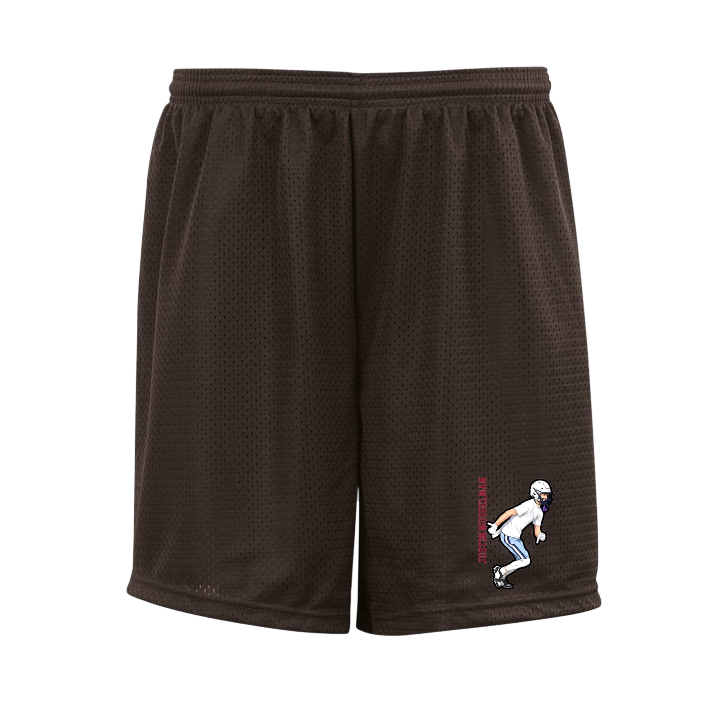 Shorts — Name Vertical in Brown
