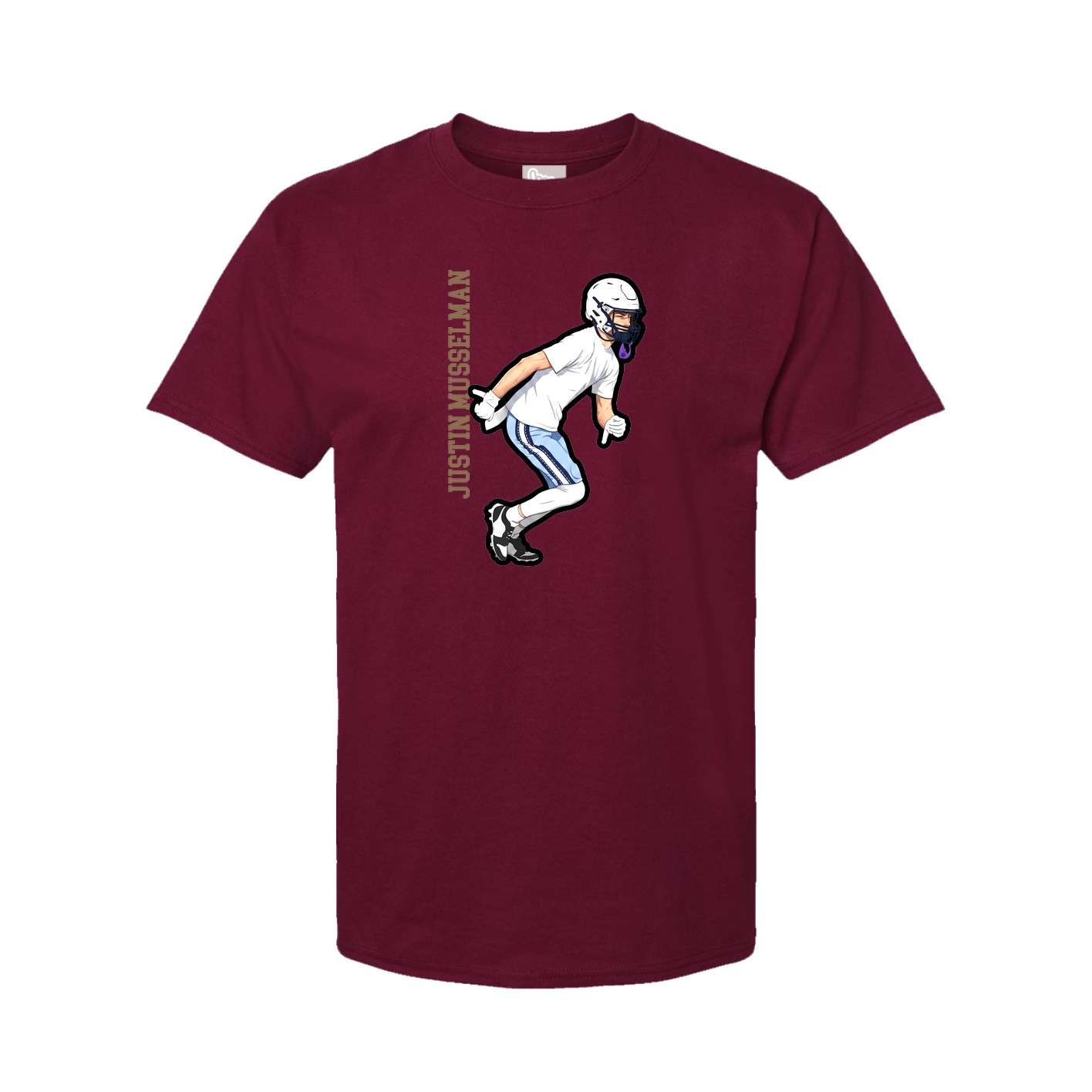 Tee — Name Vertical in Cardinal