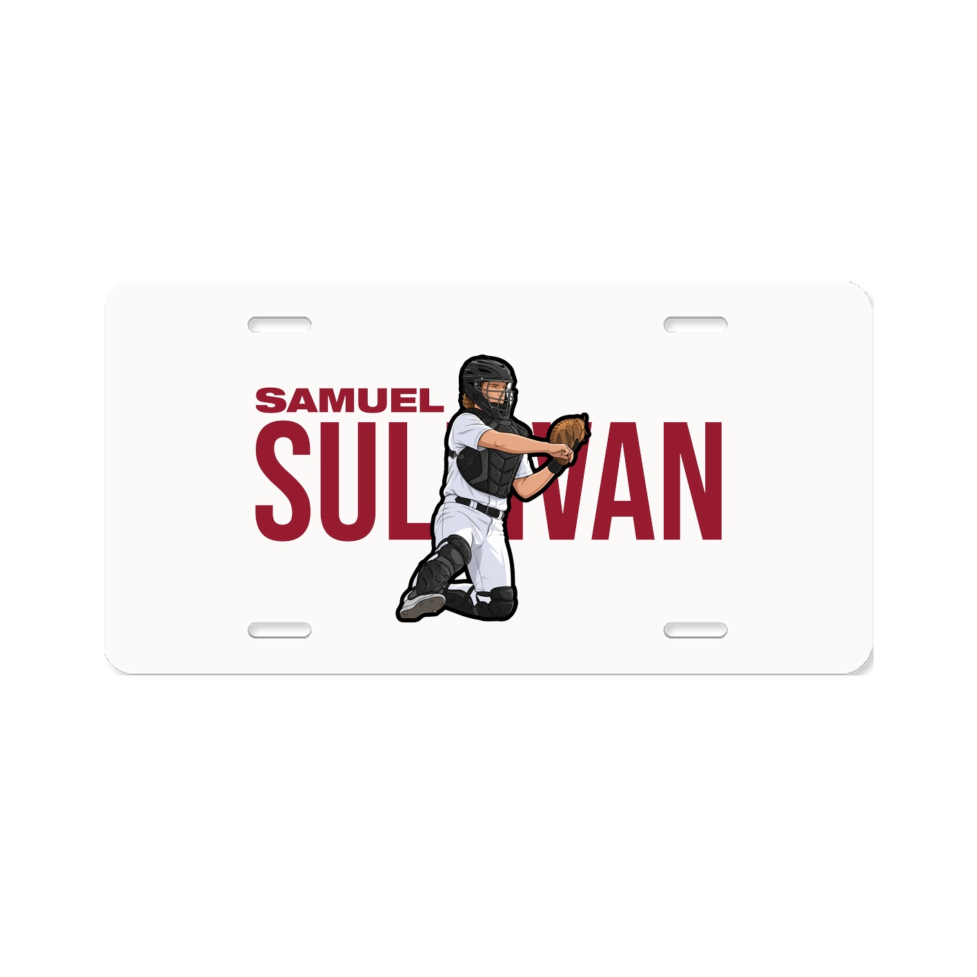 License Plate — Player Name in Classic