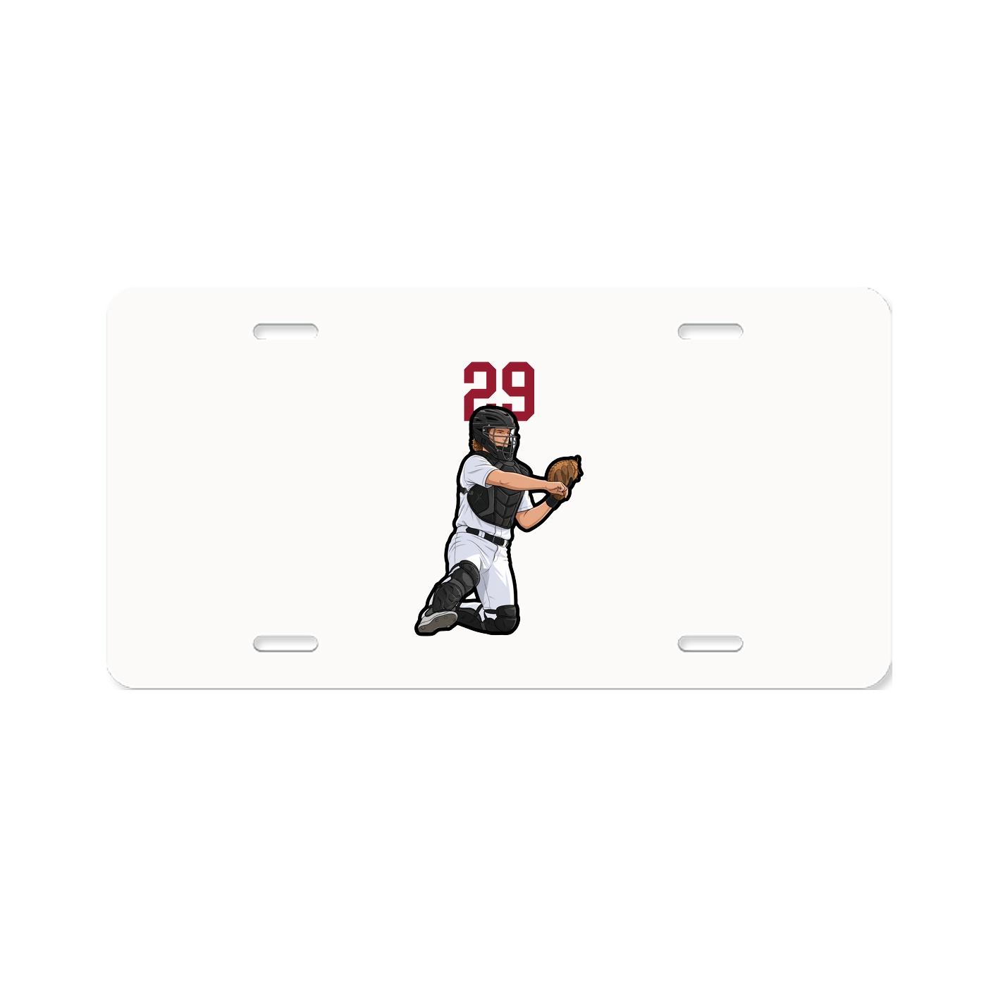 License Plate — Number Top in Classic