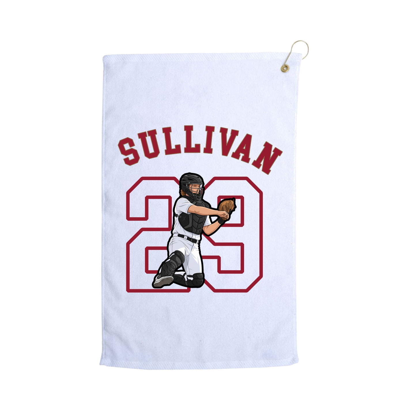 Golf Towel — Shirsey Arch in White