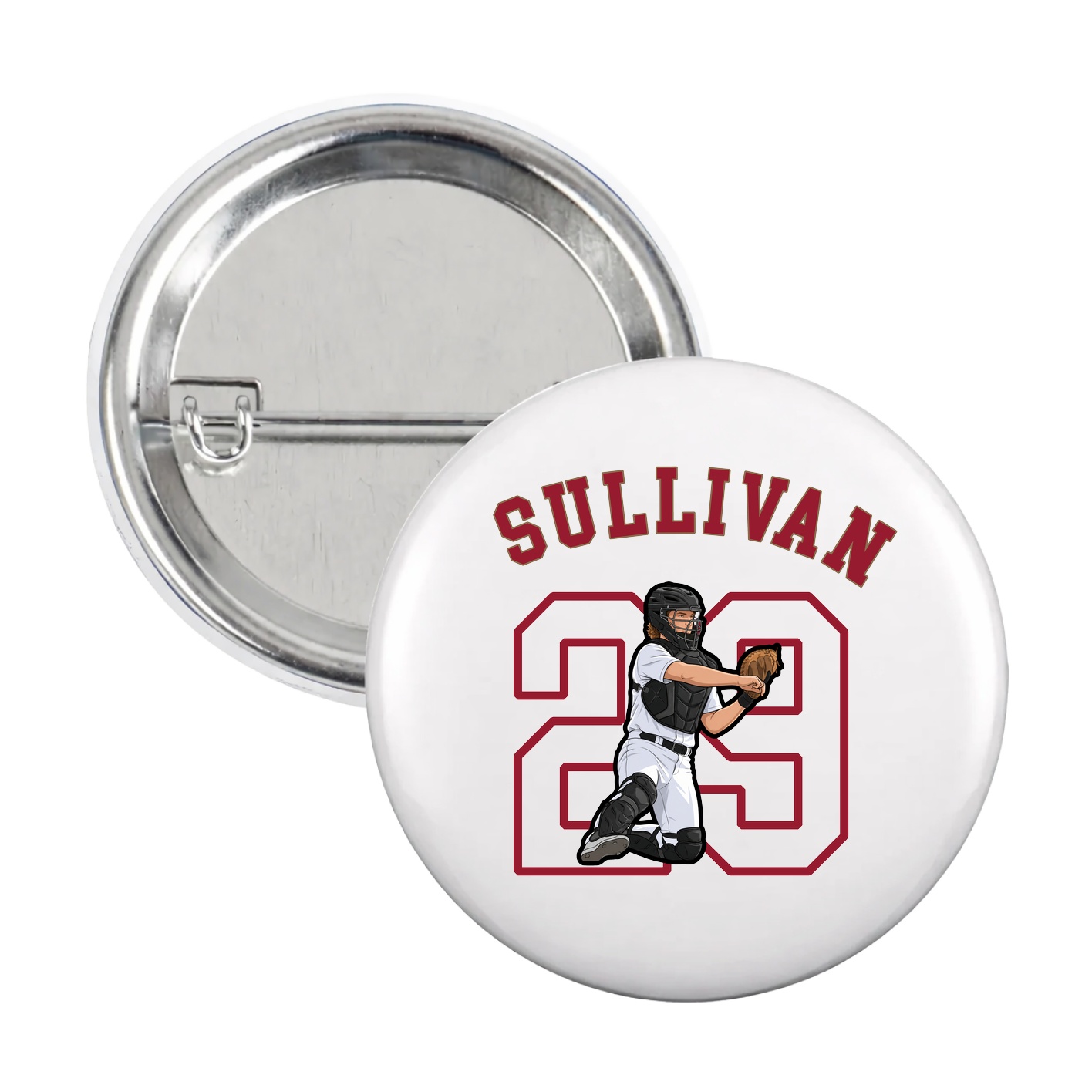 Game Day Button — Shirsey Arch in White
