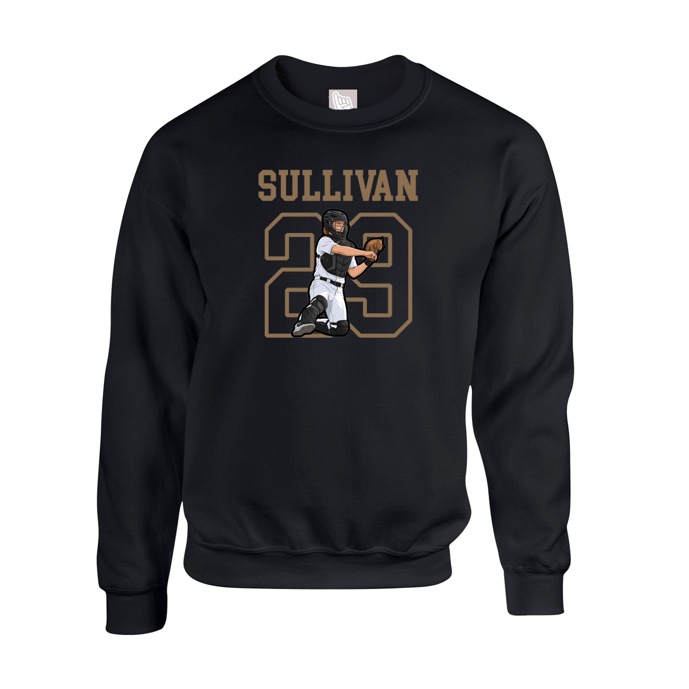 Fleece Crew — Shirsey in Black