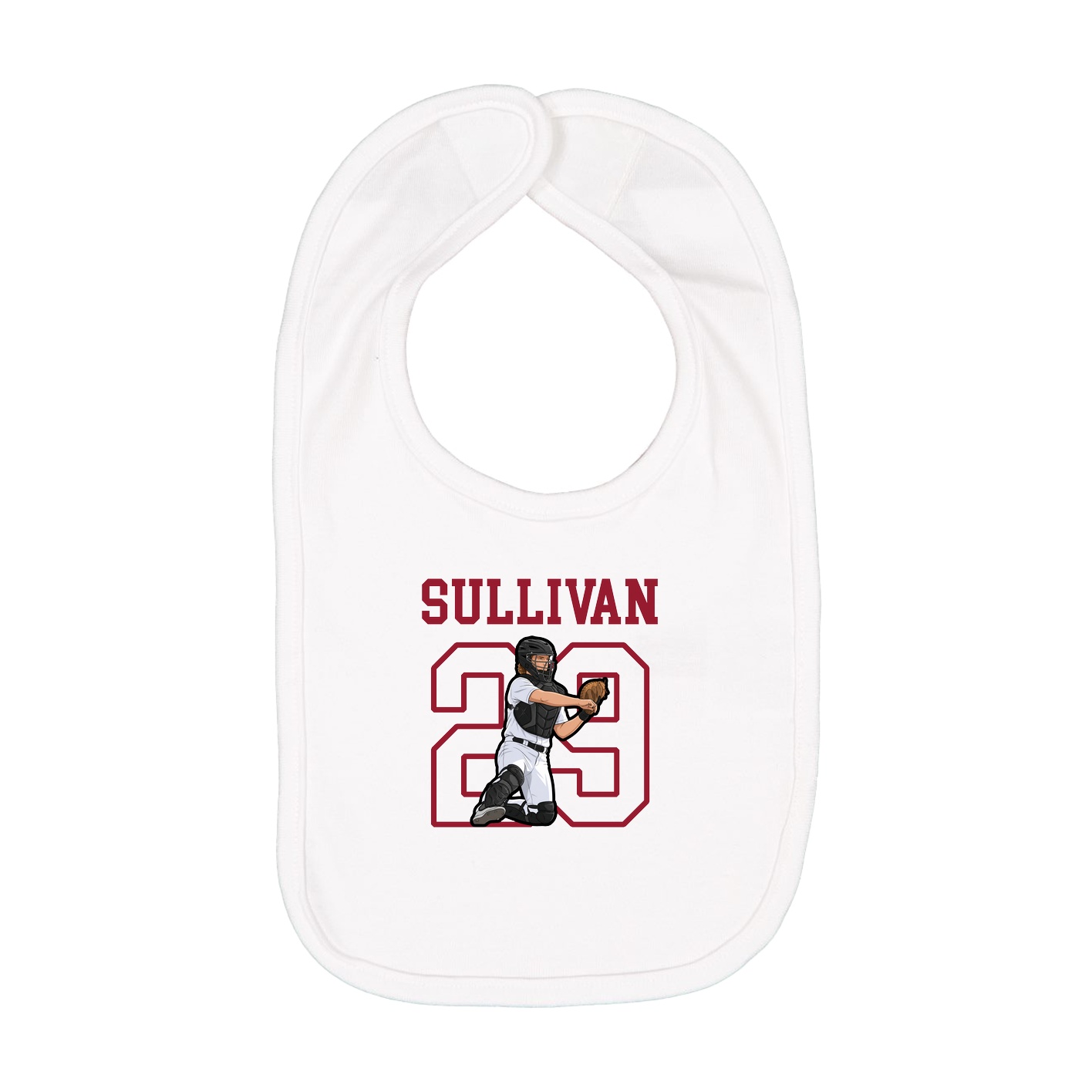 Infant Bib — Shirsey in White