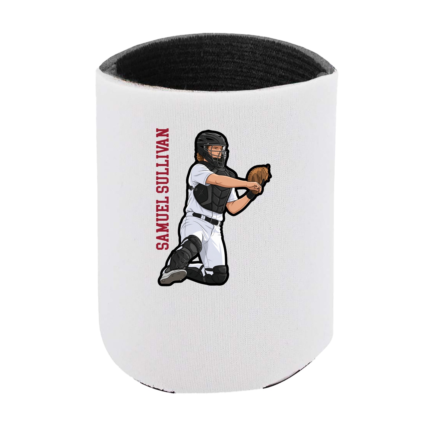Can Holder — Name Vertical in White