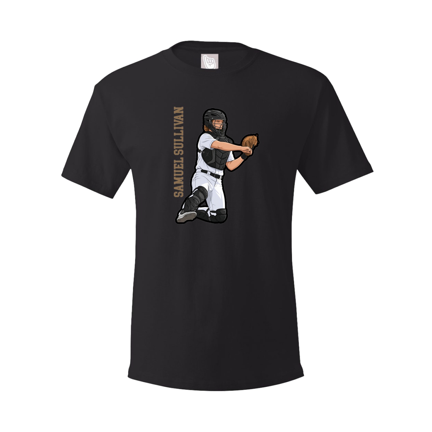 Tee — Name Vertical in Black