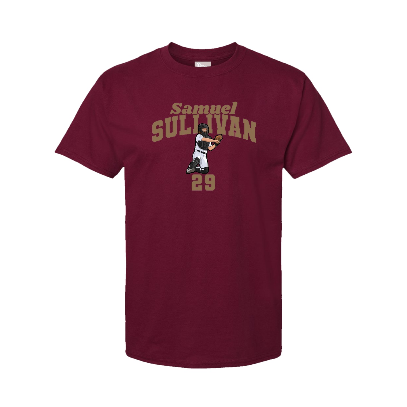 Tee — Signature Arch in Cardinal