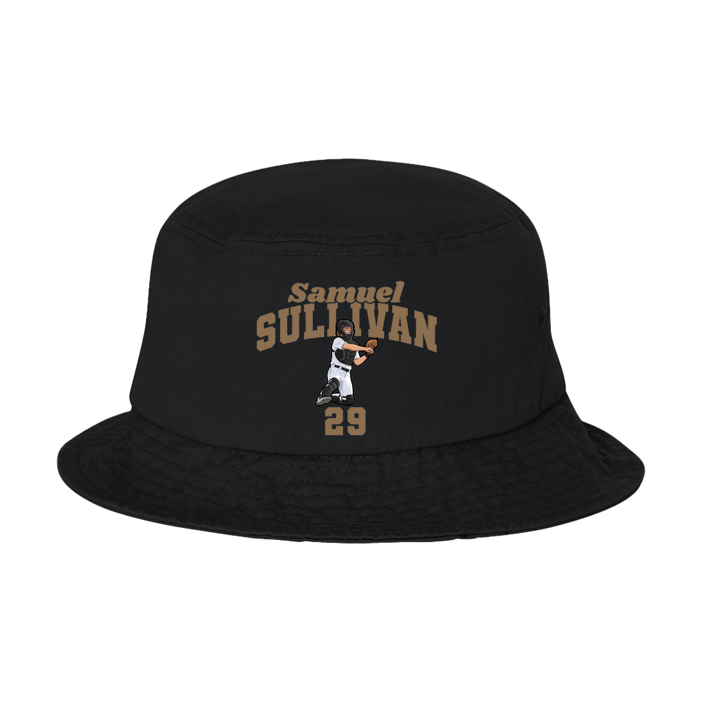 Bucket Cap — Signature Arch in Black
