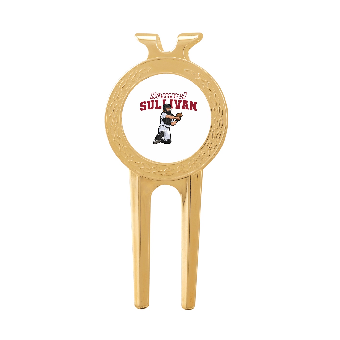 Divot Tool with Ball Marker — Name Arch in Classic