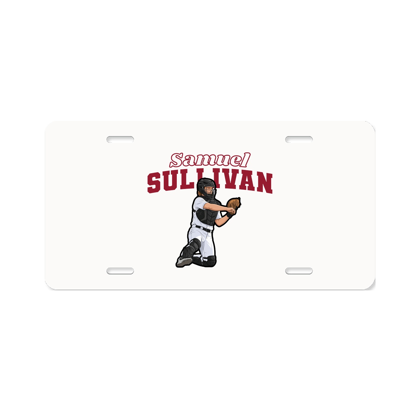 License Plate — Name Arch in Classic