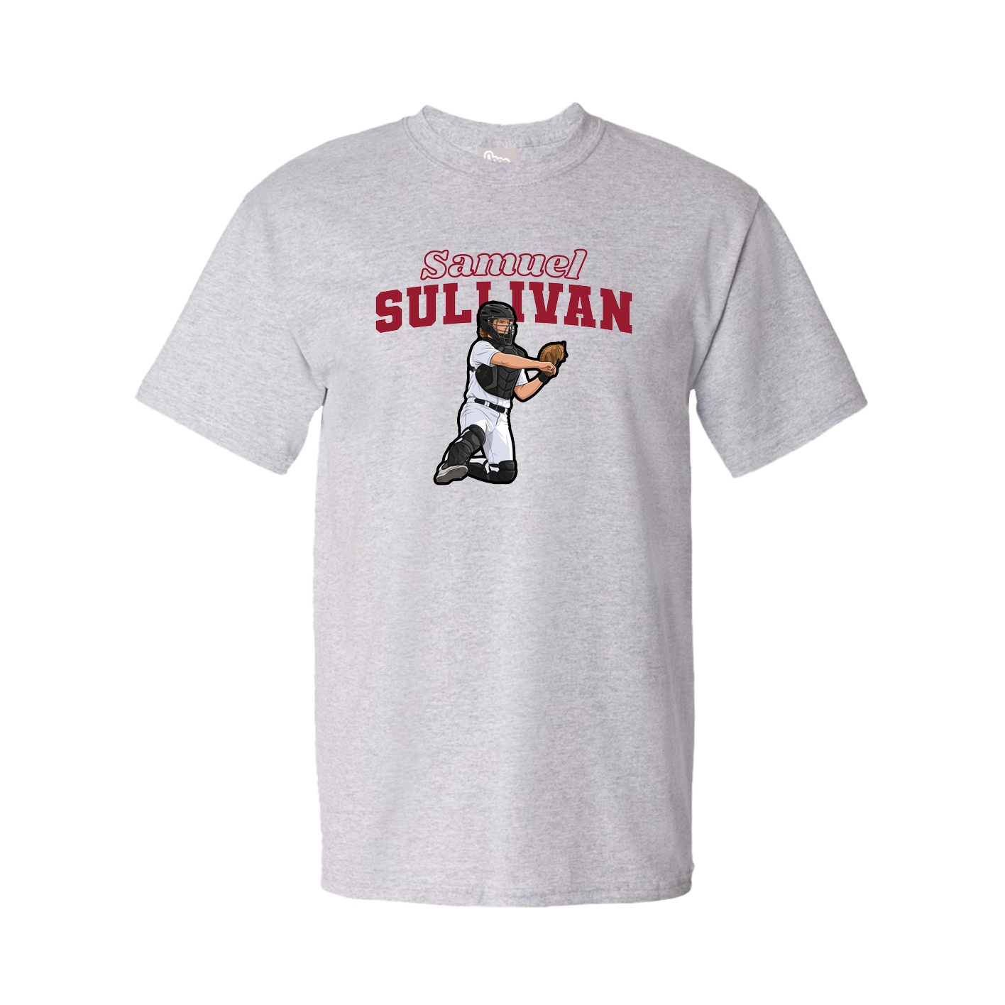 Youth Tee — Name Arch in Grey
