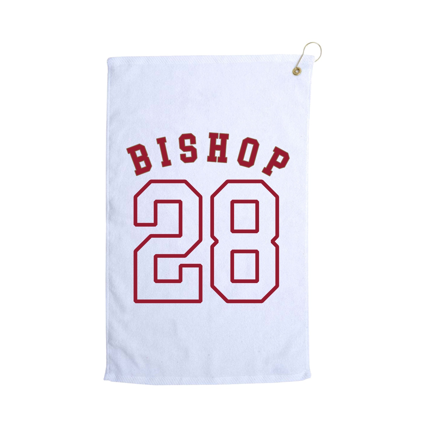 Golf Towel — Shirsey Arch in White