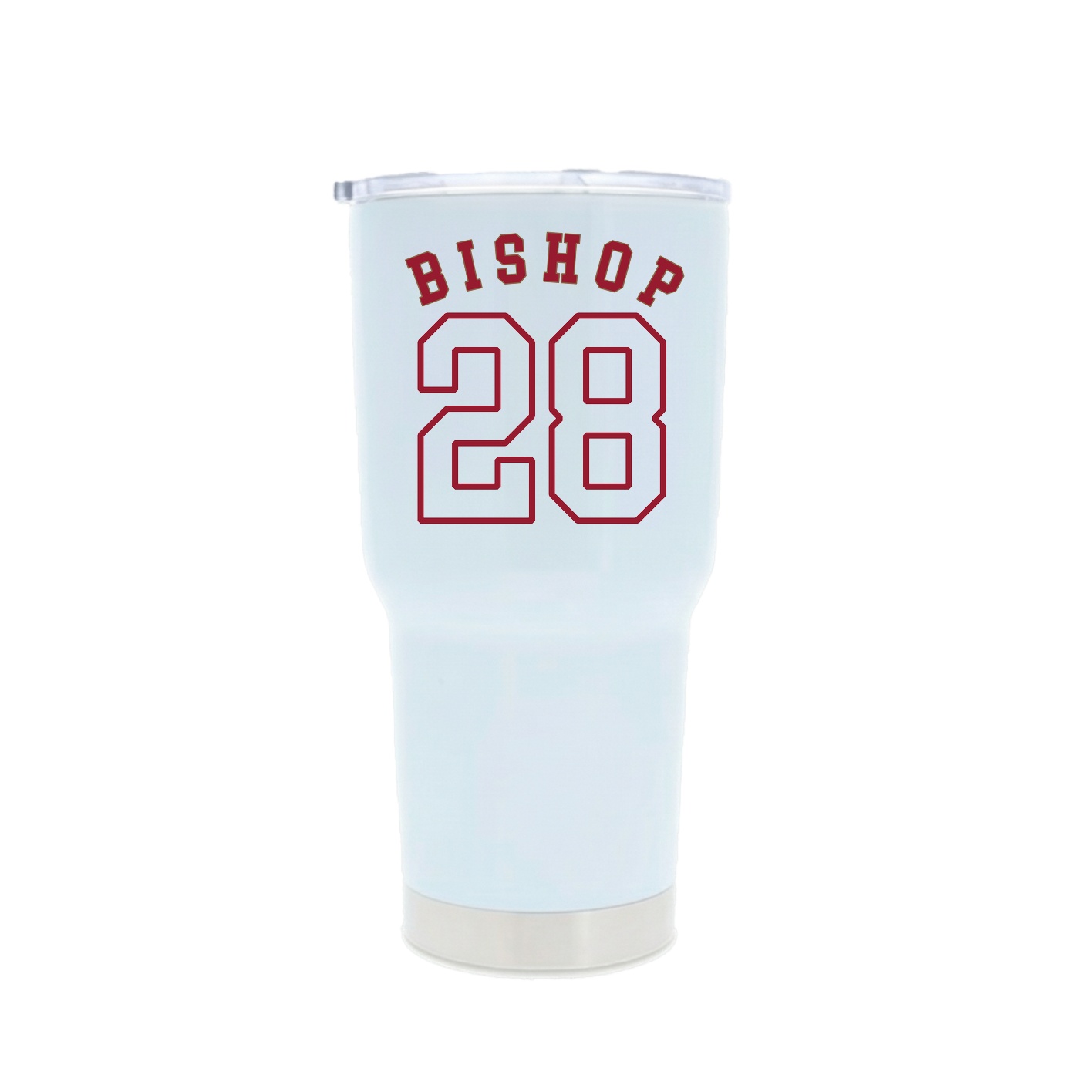 30oz Stainless Steel Tumbler — Shirsey Arch in White