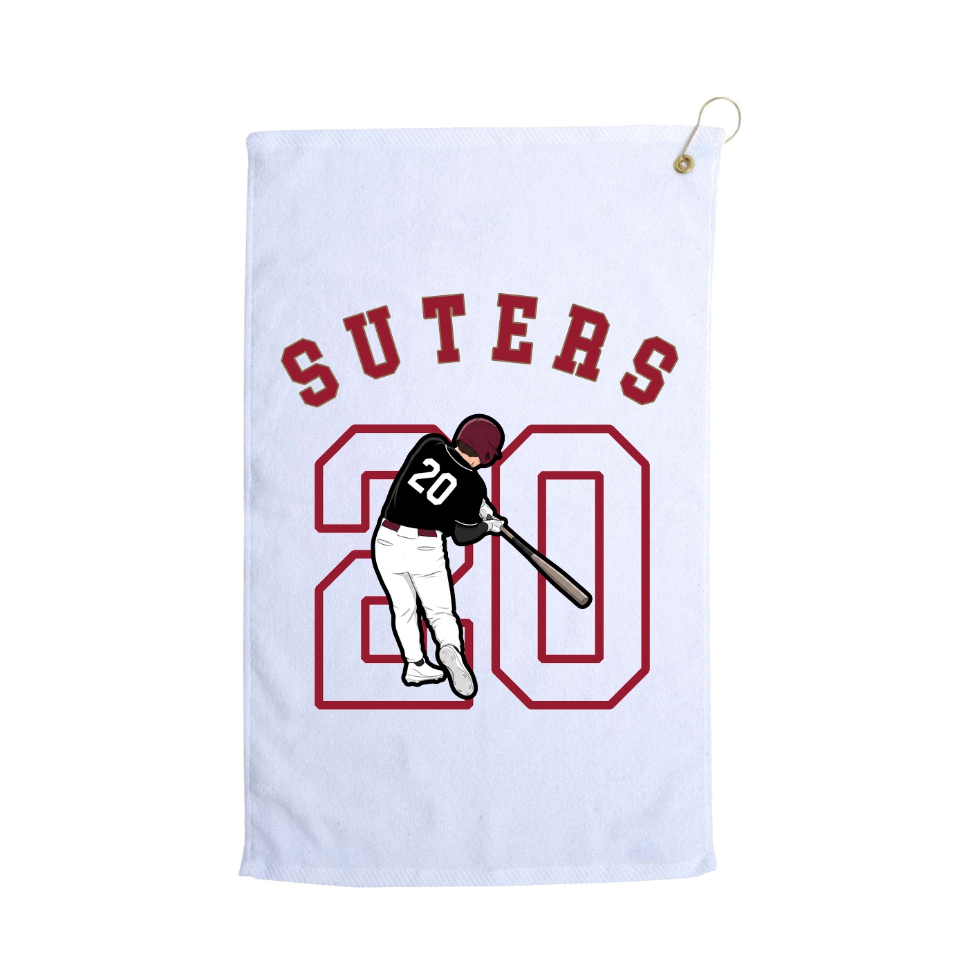 Golf Towel — Shirsey Arch in White