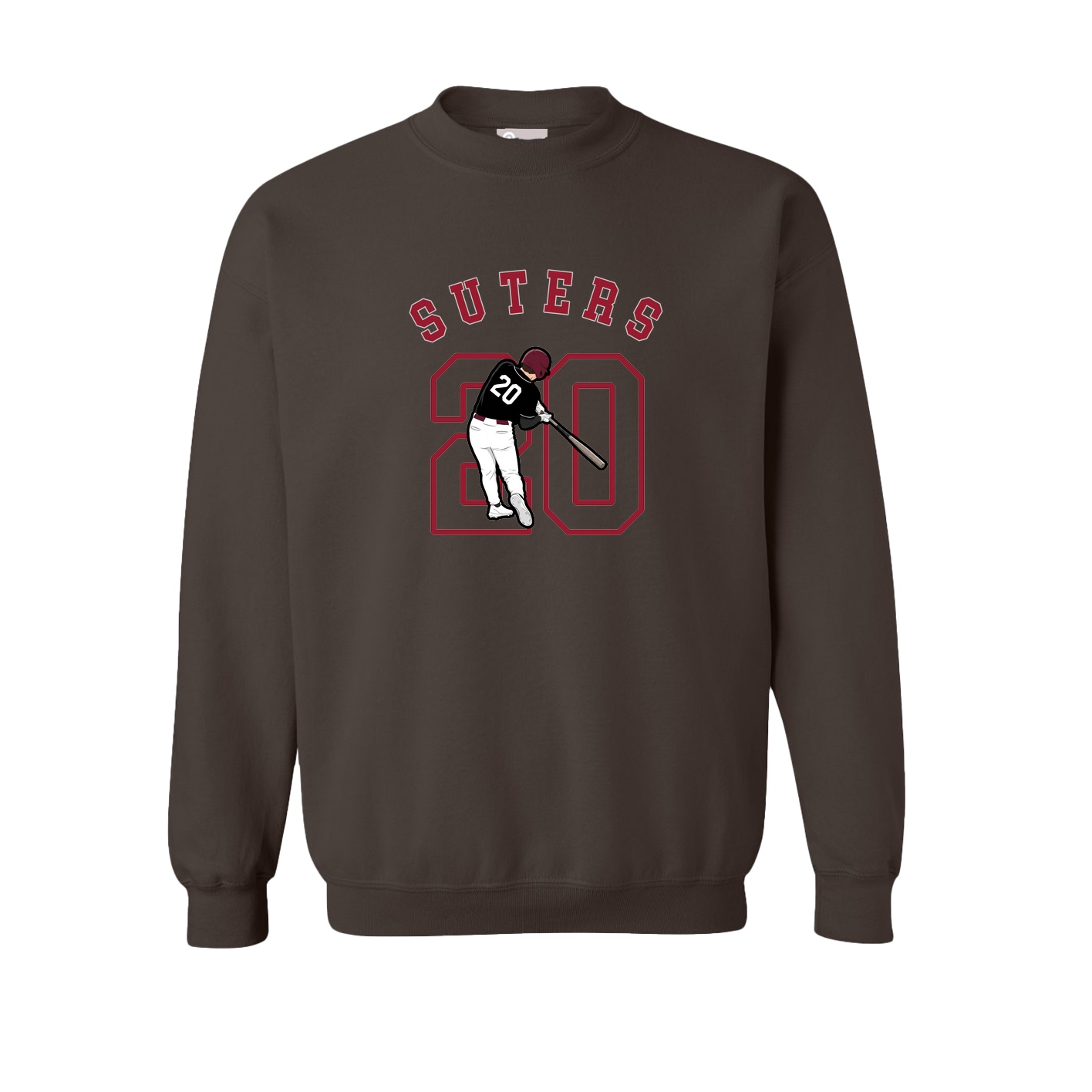 Fleece Crew — Shirsey Arch in Brown