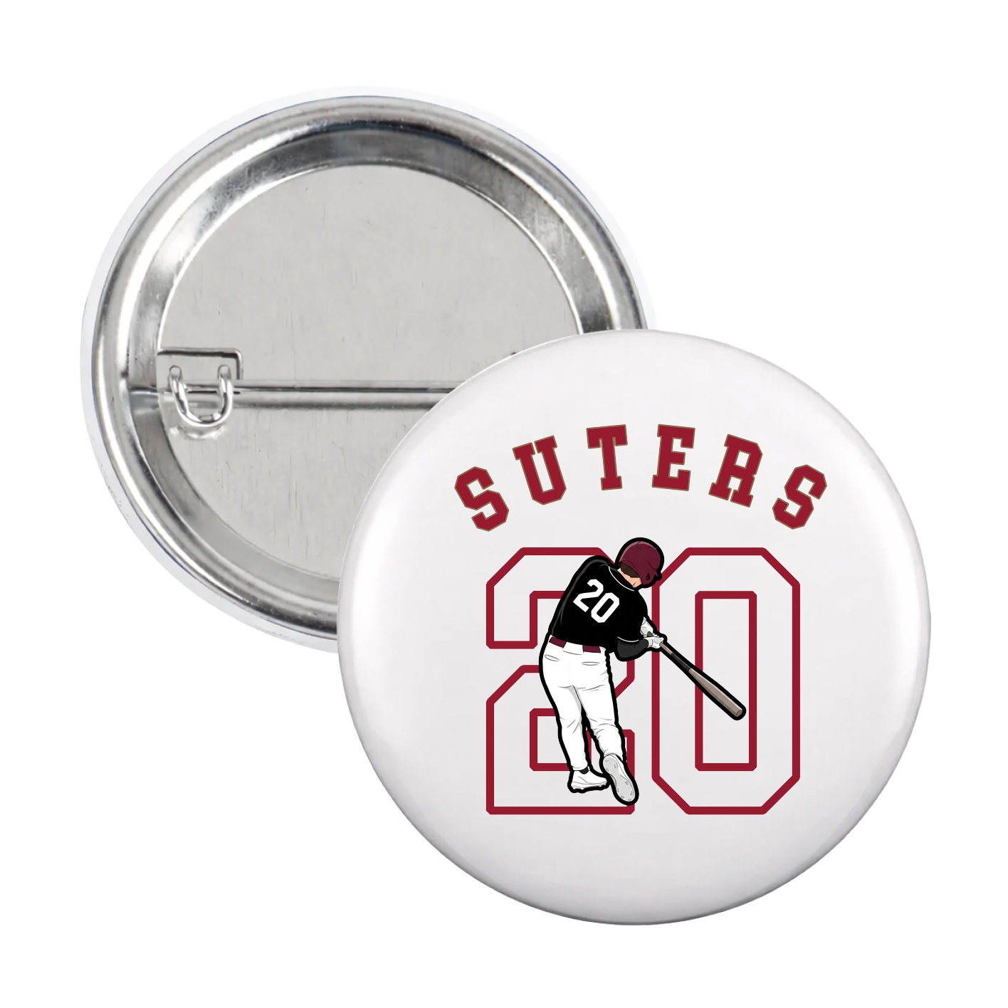 Game Day Button — Shirsey Arch in White
