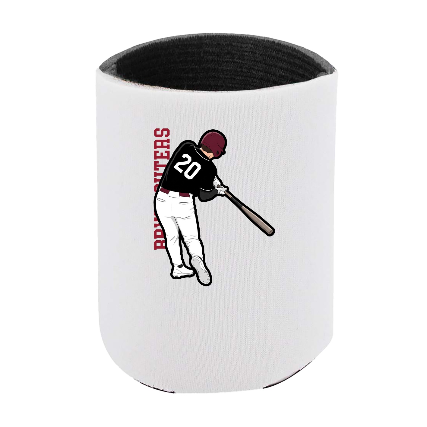 Can Holder — Name Vertical in White