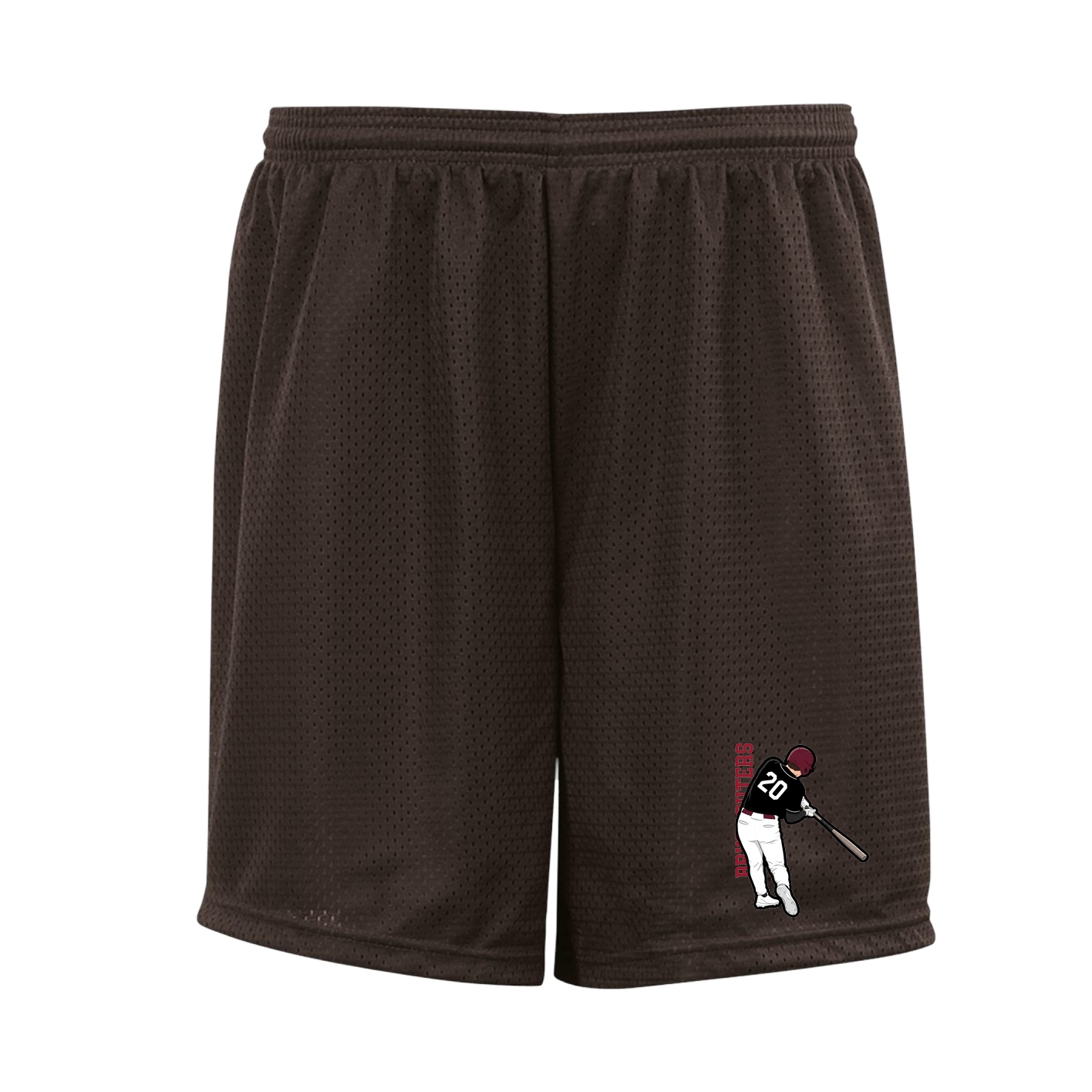 Shorts — Name Vertical in Brown