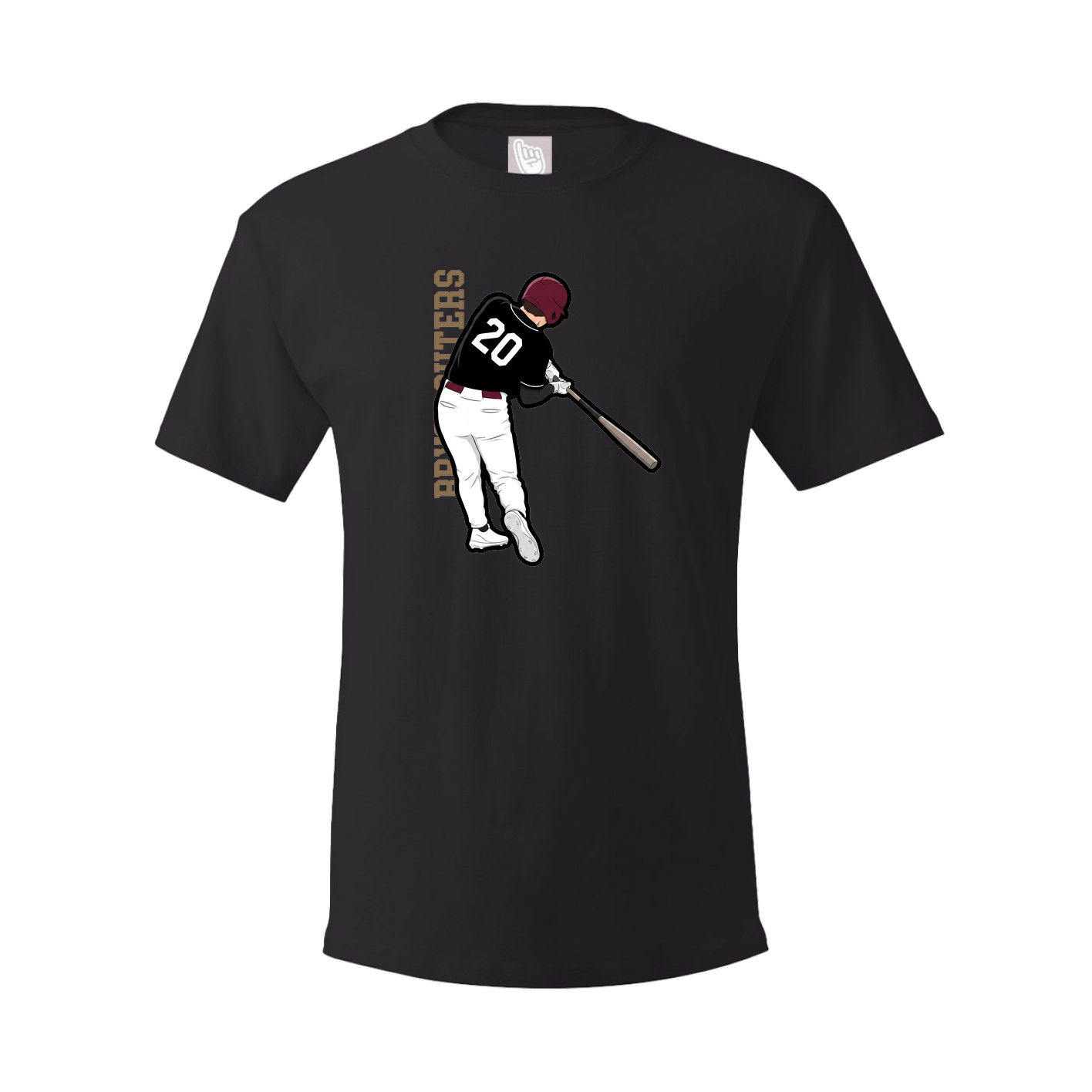 Tee — Name Vertical in Black