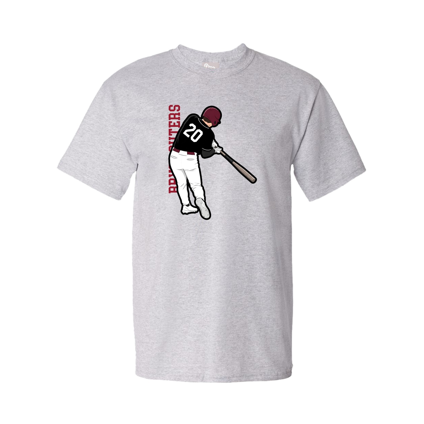 Tee — Name Vertical in Grey