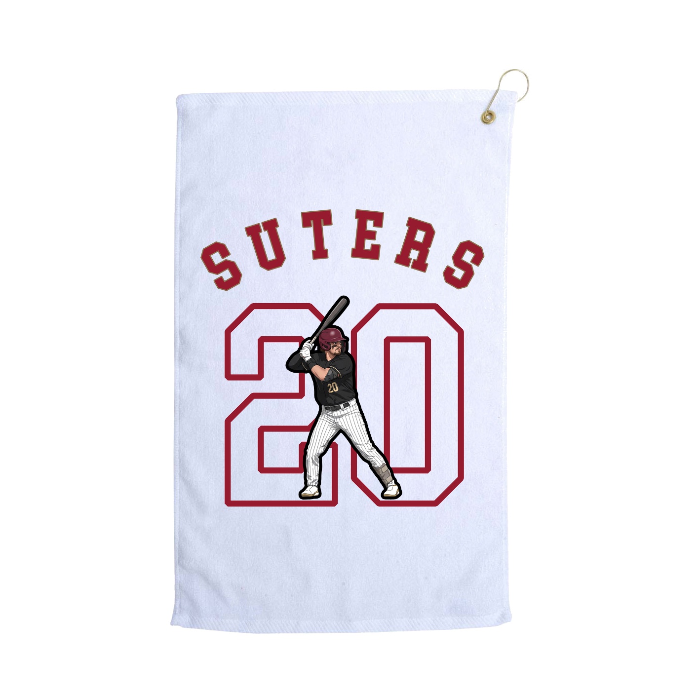 Golf Towel — Shirsey Arch in White