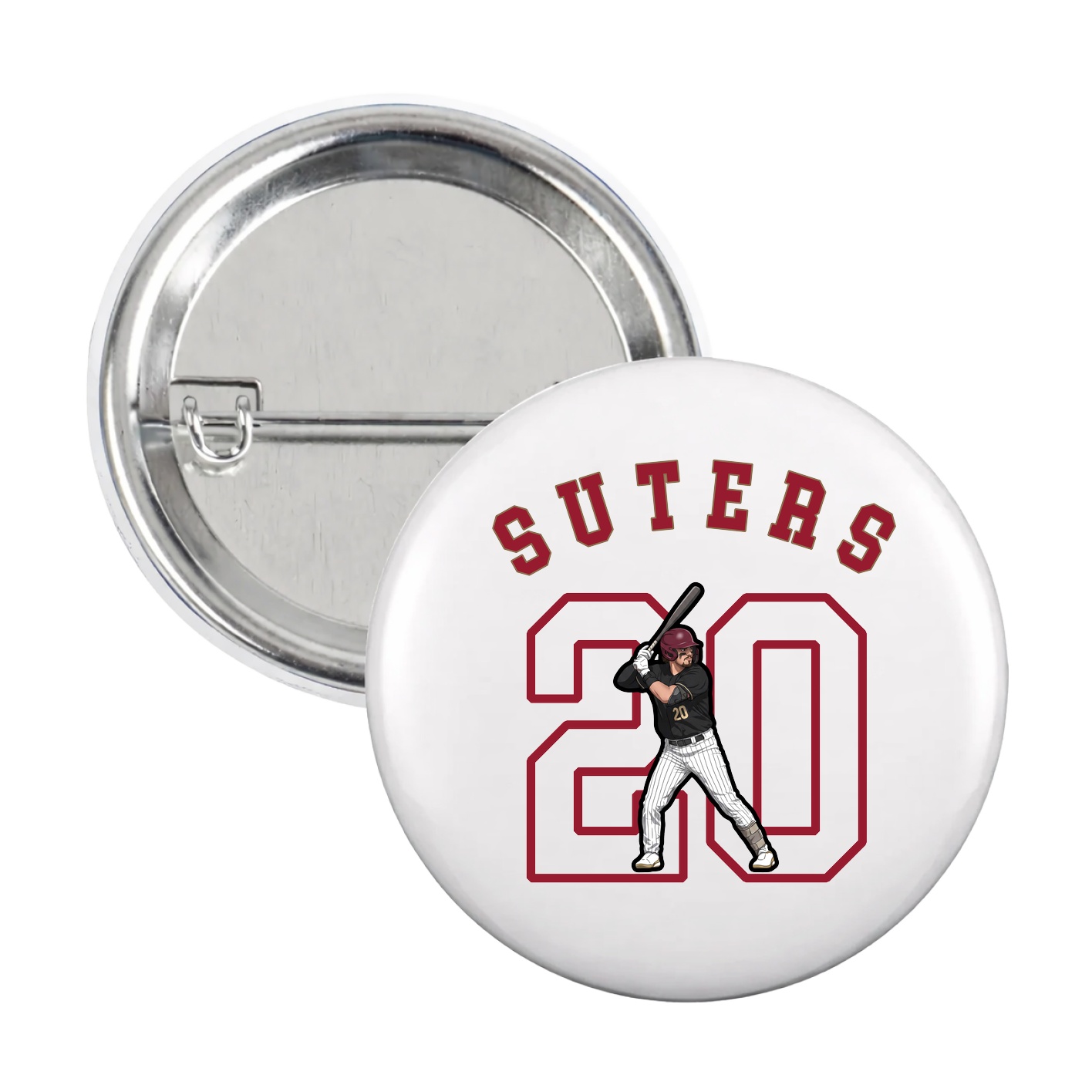 Game Day Button — Shirsey Arch in White