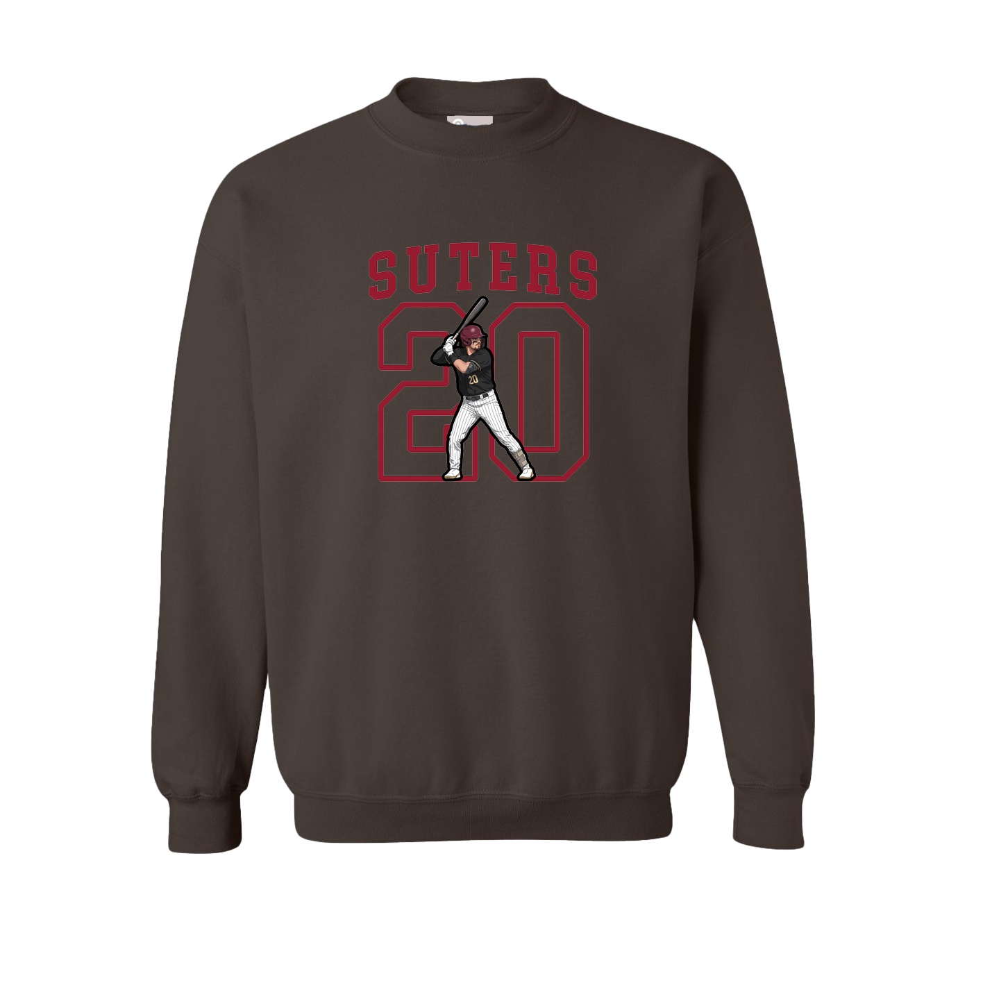 Fleece Crew — Shirsey in Brown