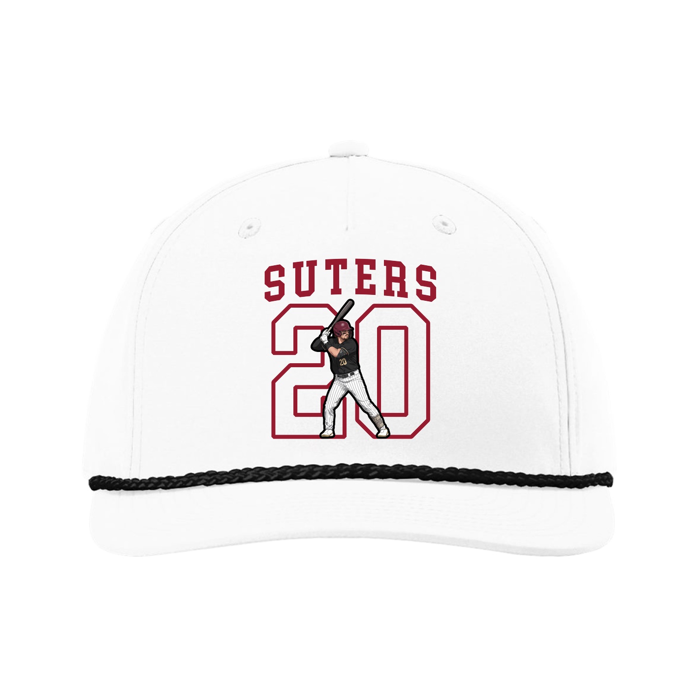 Five-Panel Classic Rope Cap — Shirsey in White