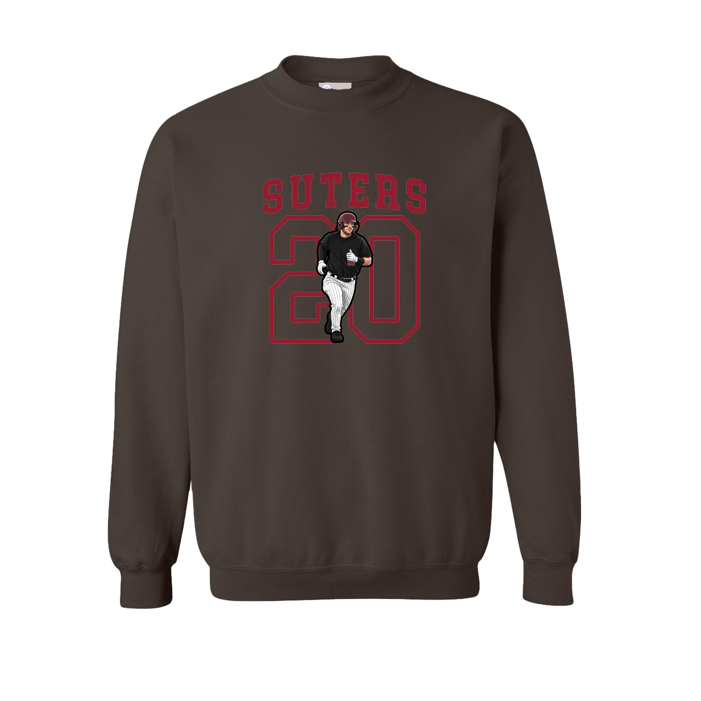 Fleece Crew — Shirsey in Brown