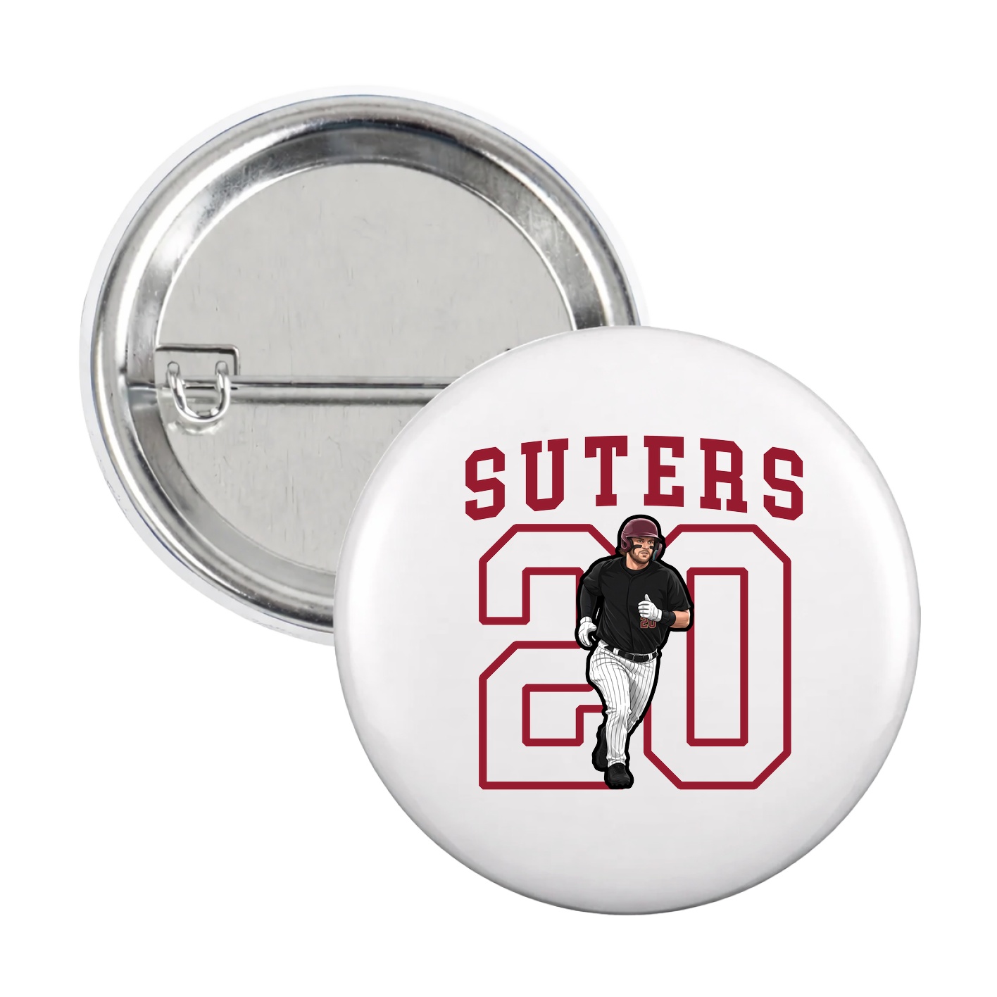 Game Day Button — Shirsey in White