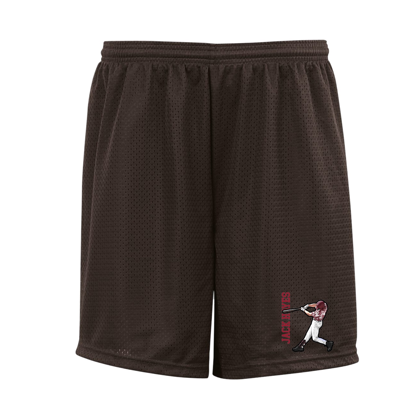 Shorts — Name Vertical in Brown