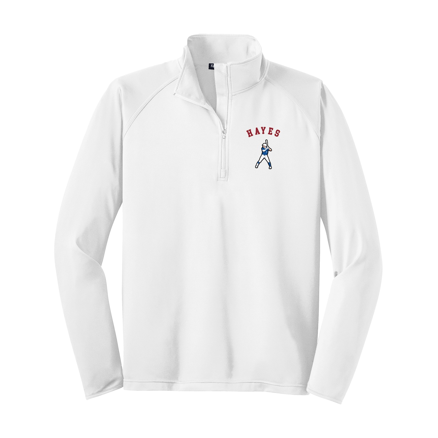 Q-Zip Pullover — Shirsey Arch in White