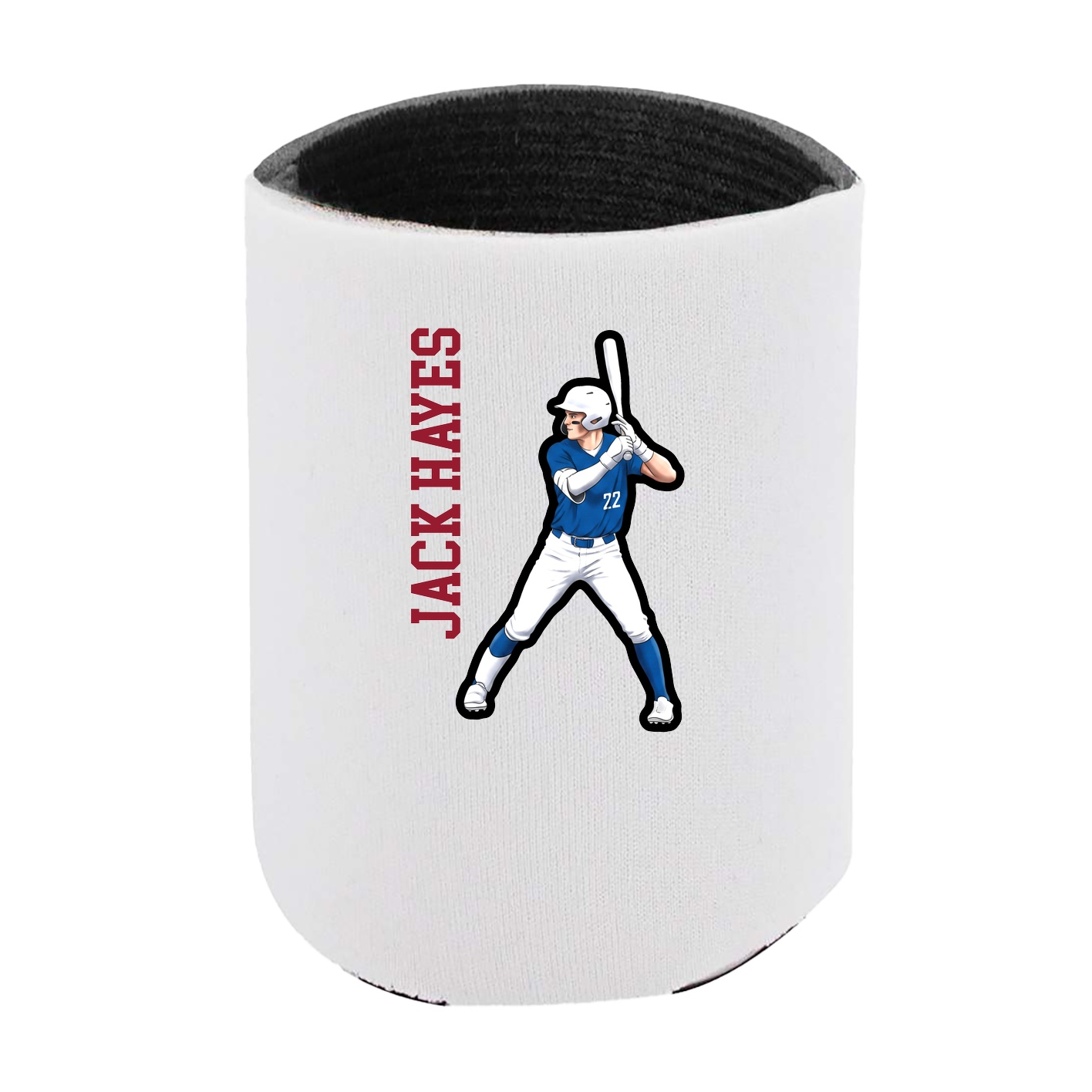 Can Holder — Name Vertical in White