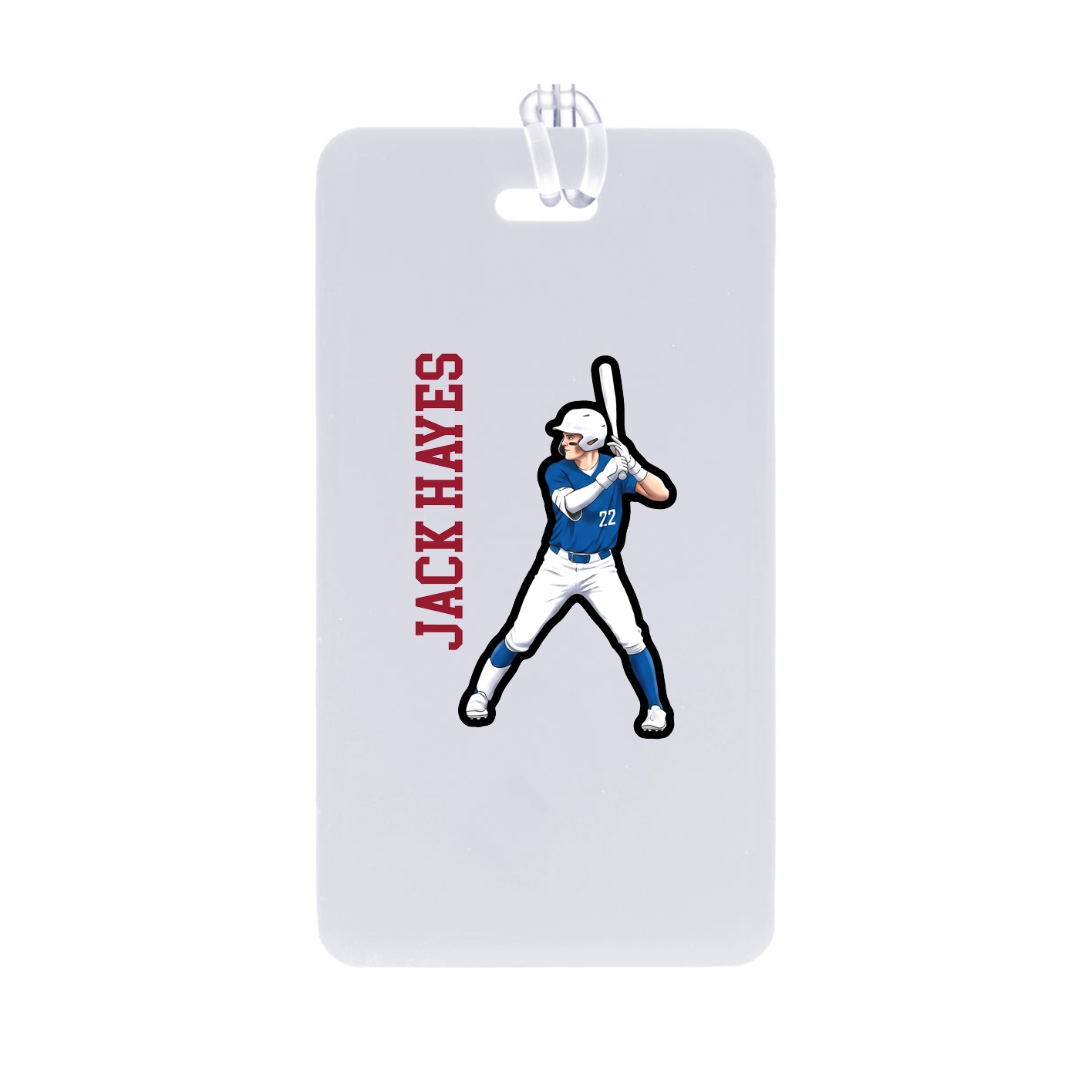 Bag Tag — Name Vertical in Classic