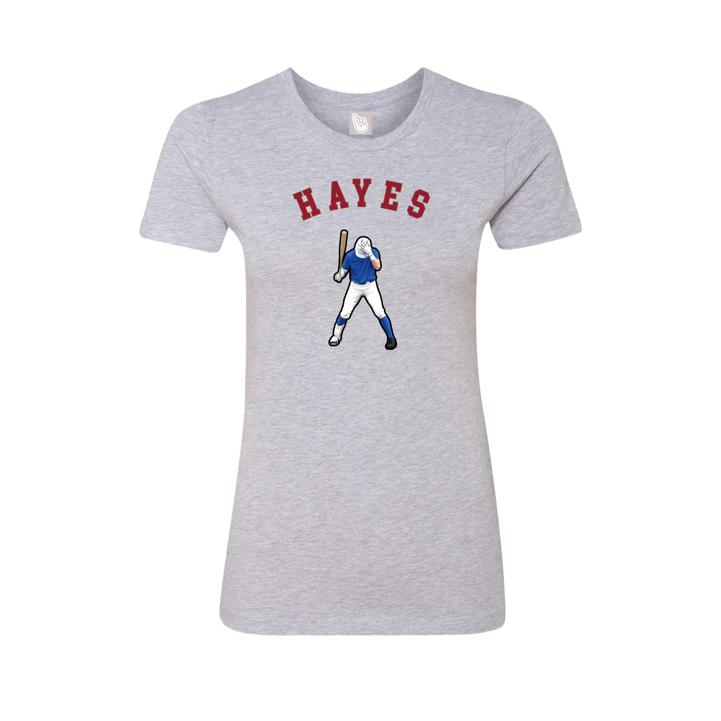 Fitted Women's Tee — Shirsey Arch in Grey