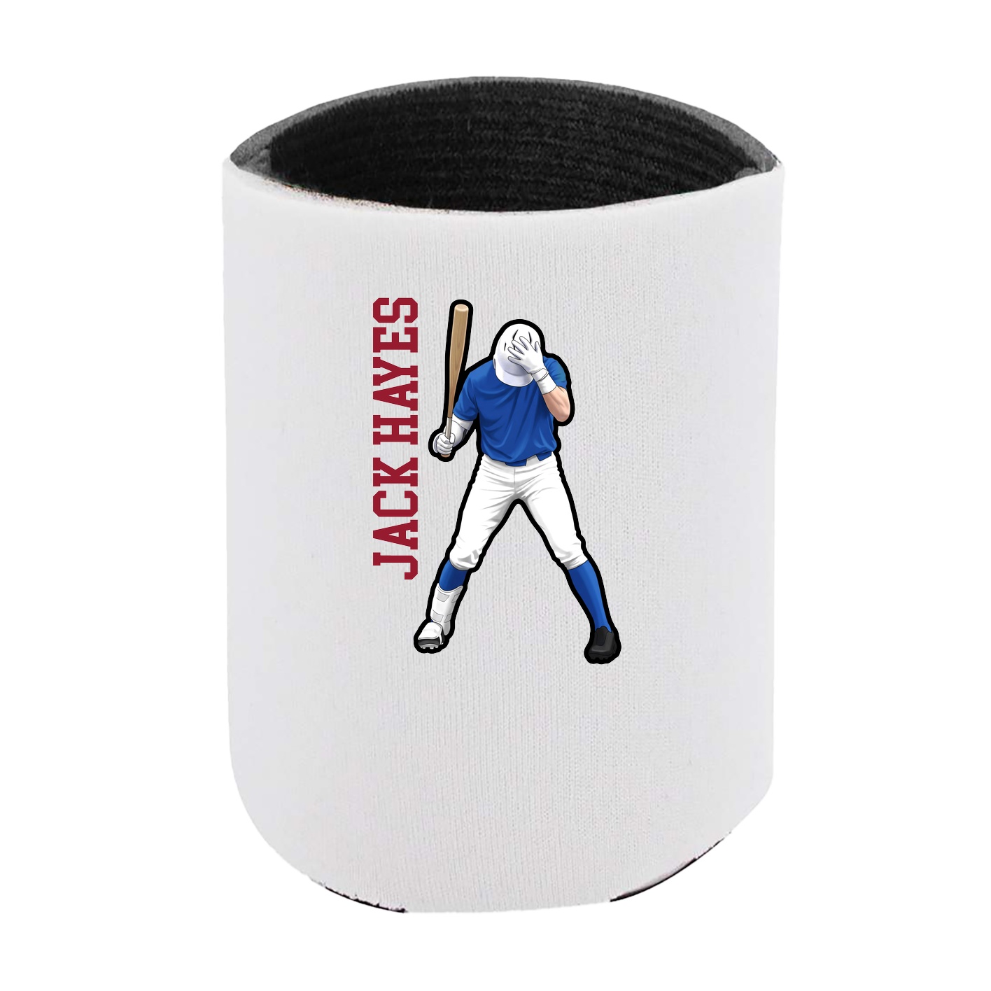 Can Holder — Name Vertical in White