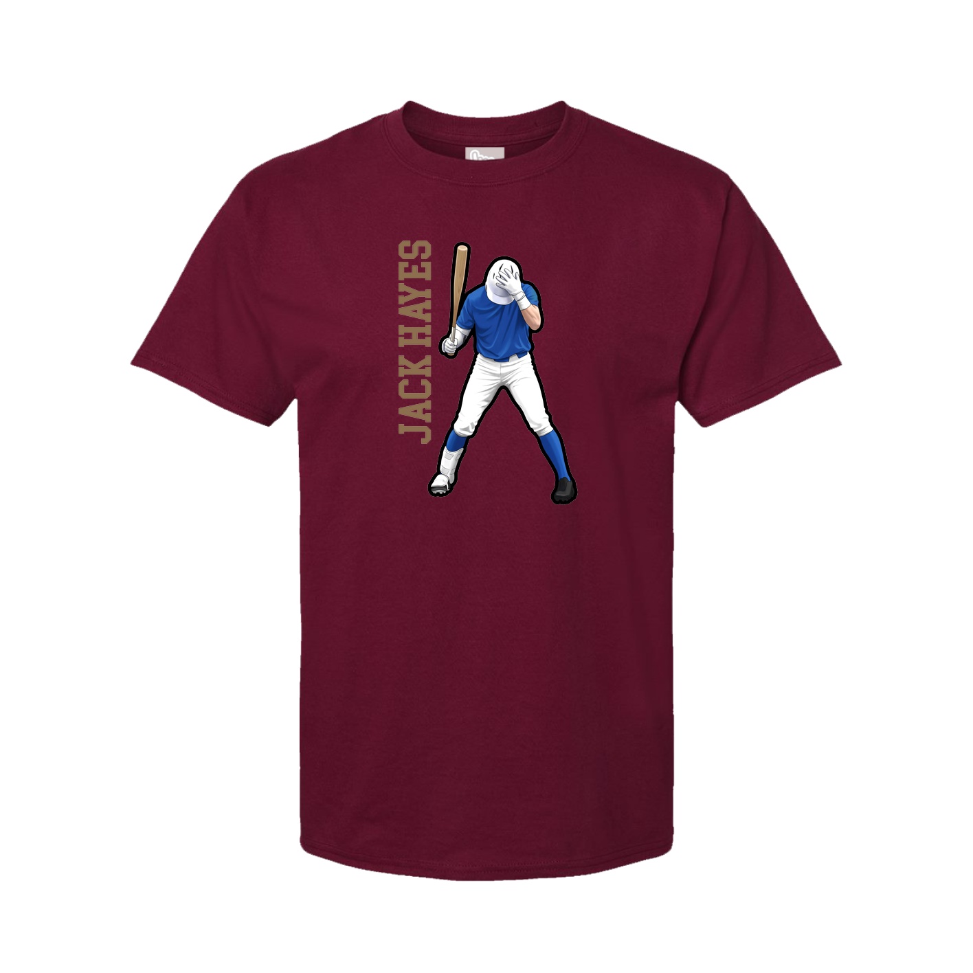 Tee — Name Vertical in Cardinal
