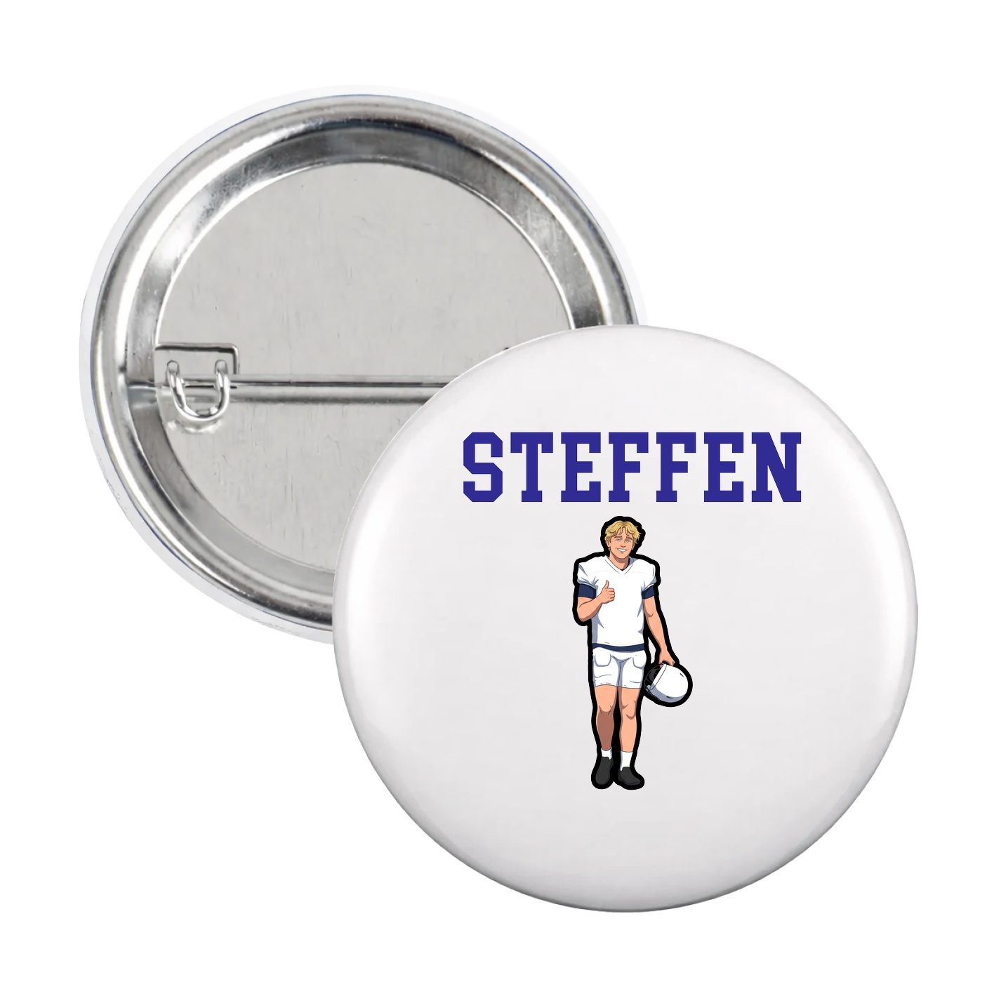 Game Day Button — Shirsey in White