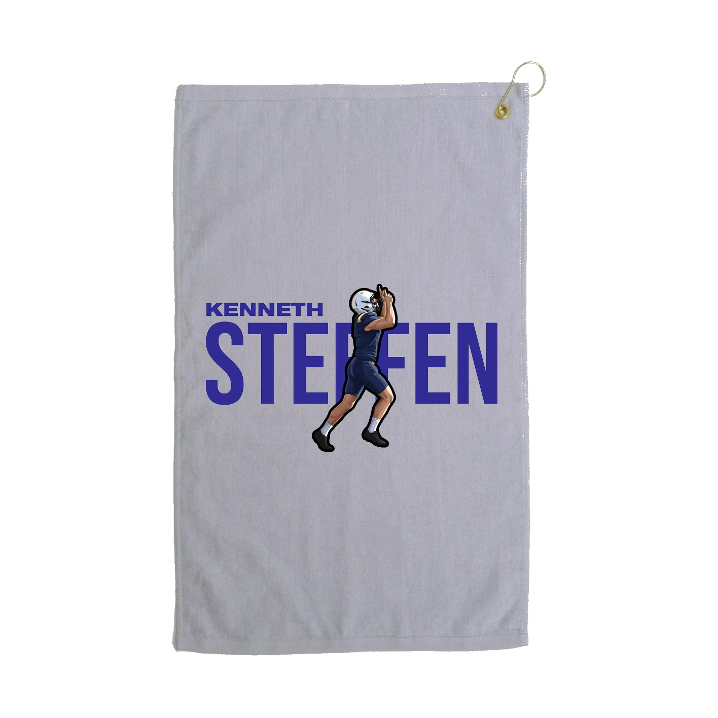 Golf Towel — Player Name in Grey
