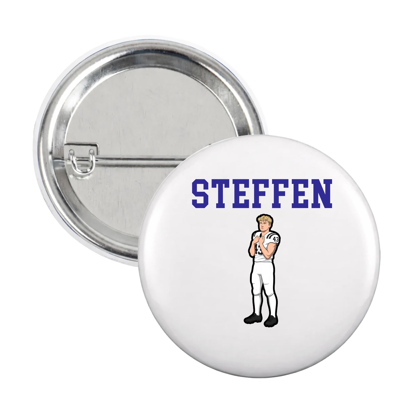 Game Day Button — Shirsey in White