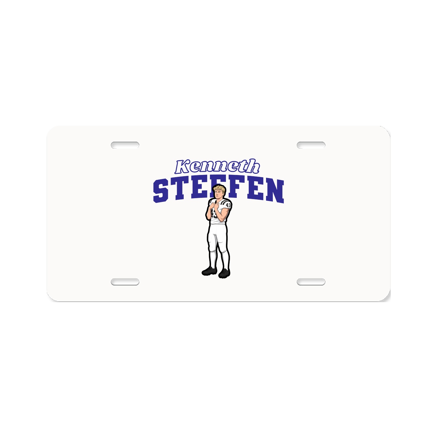 License Plate — Name Arch in Classic