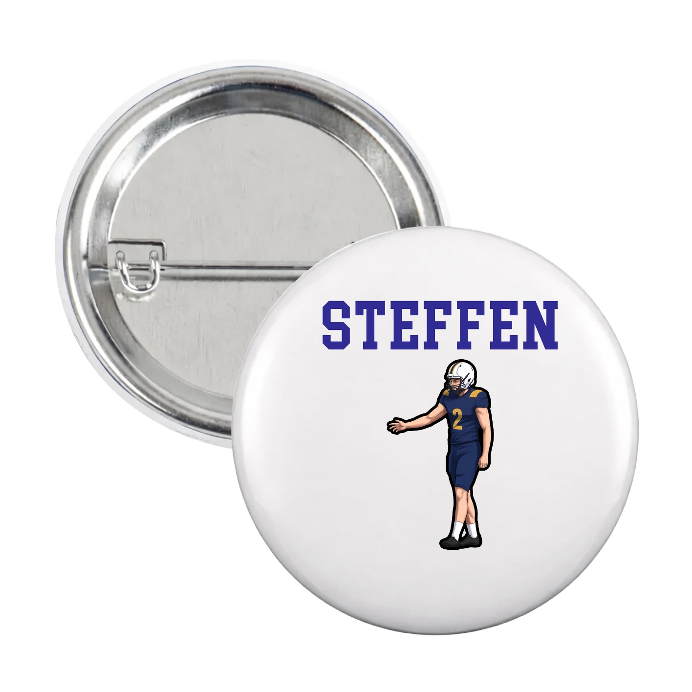 Game Day Button — Shirsey in White