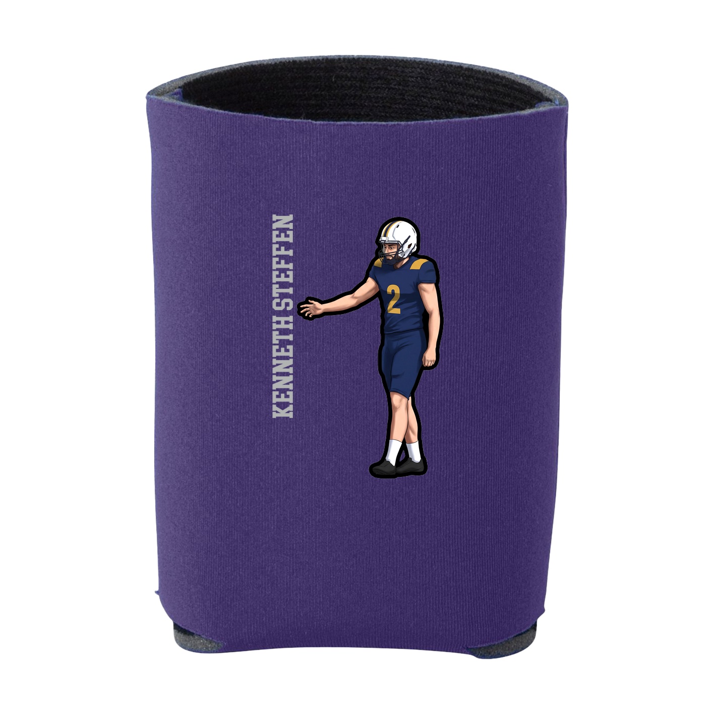 Can Holder — Name Vertical in Purple