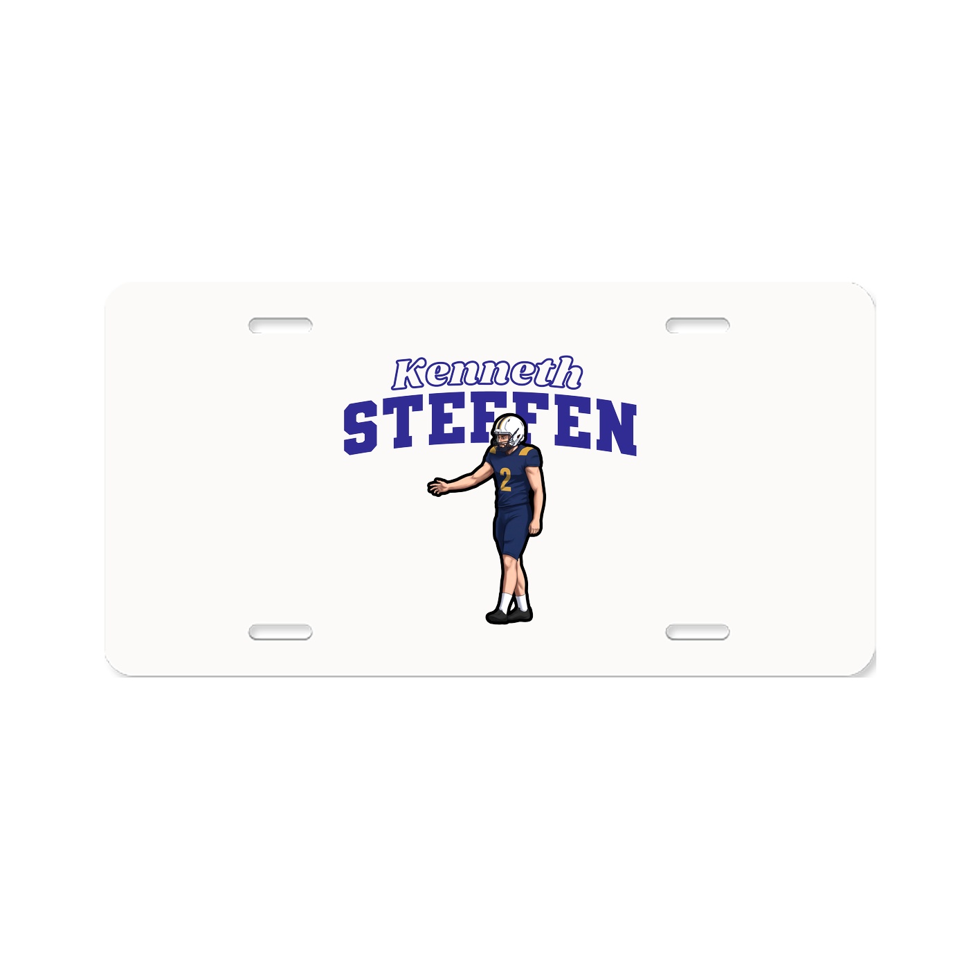 License Plate — Name Arch in Classic