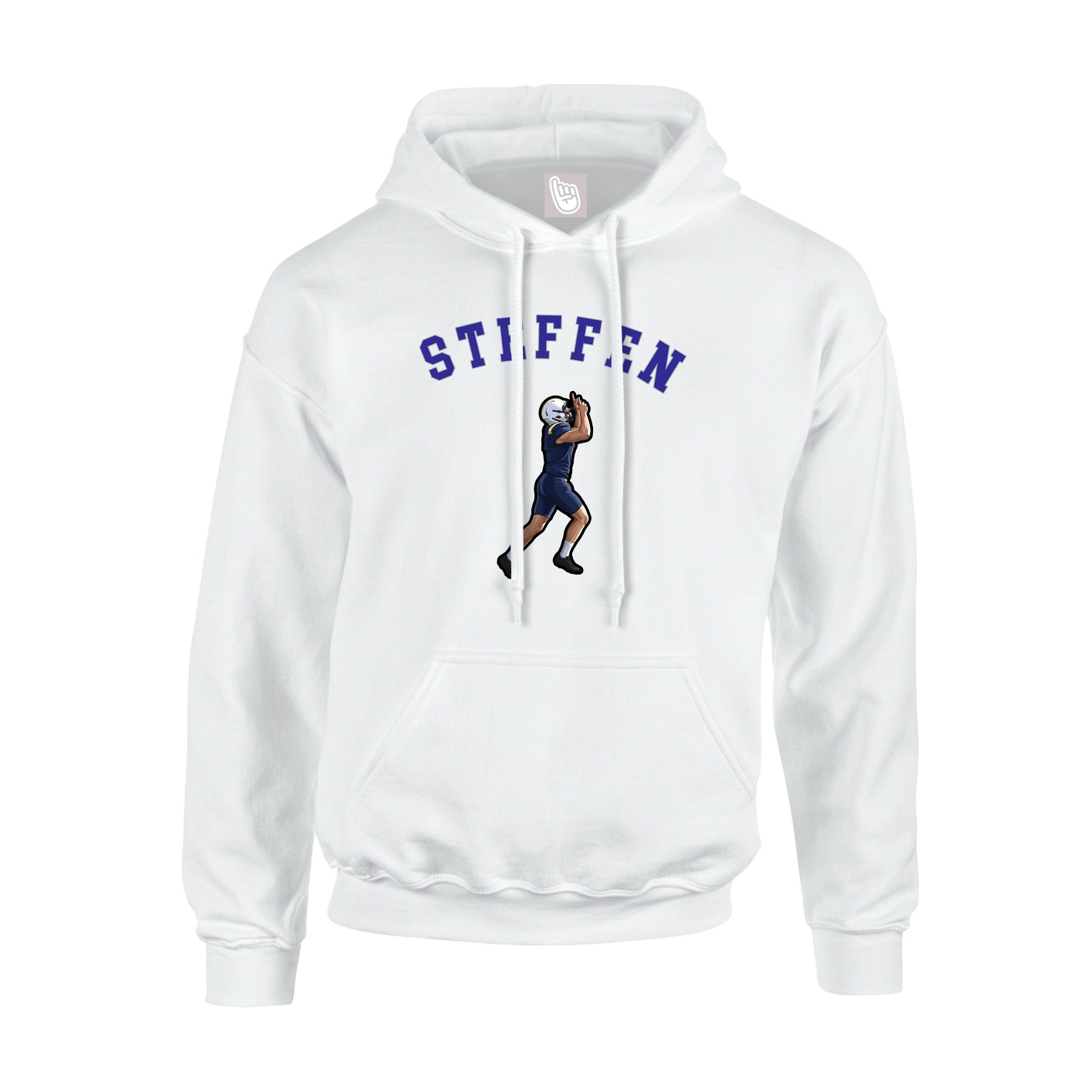 Youth Hoodie — Shirsey Arch in White