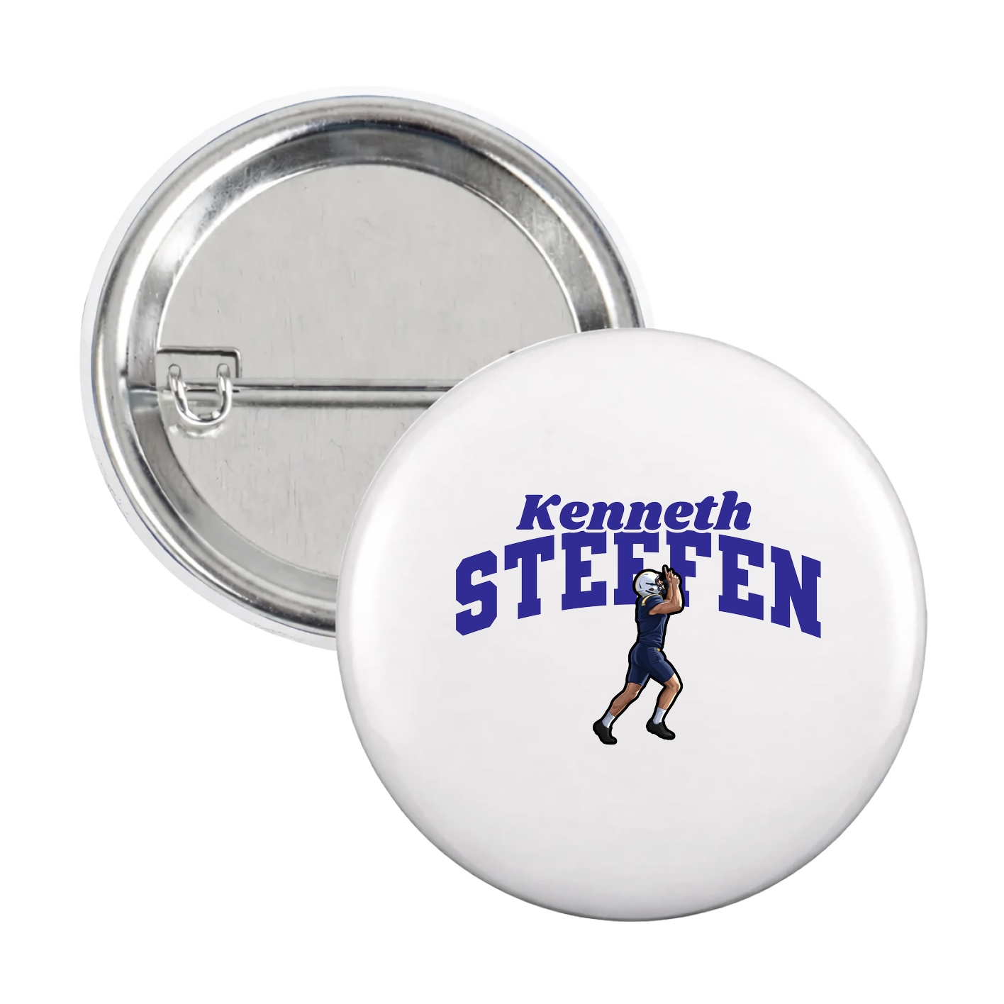 Game Day Button — Signature Arch in White