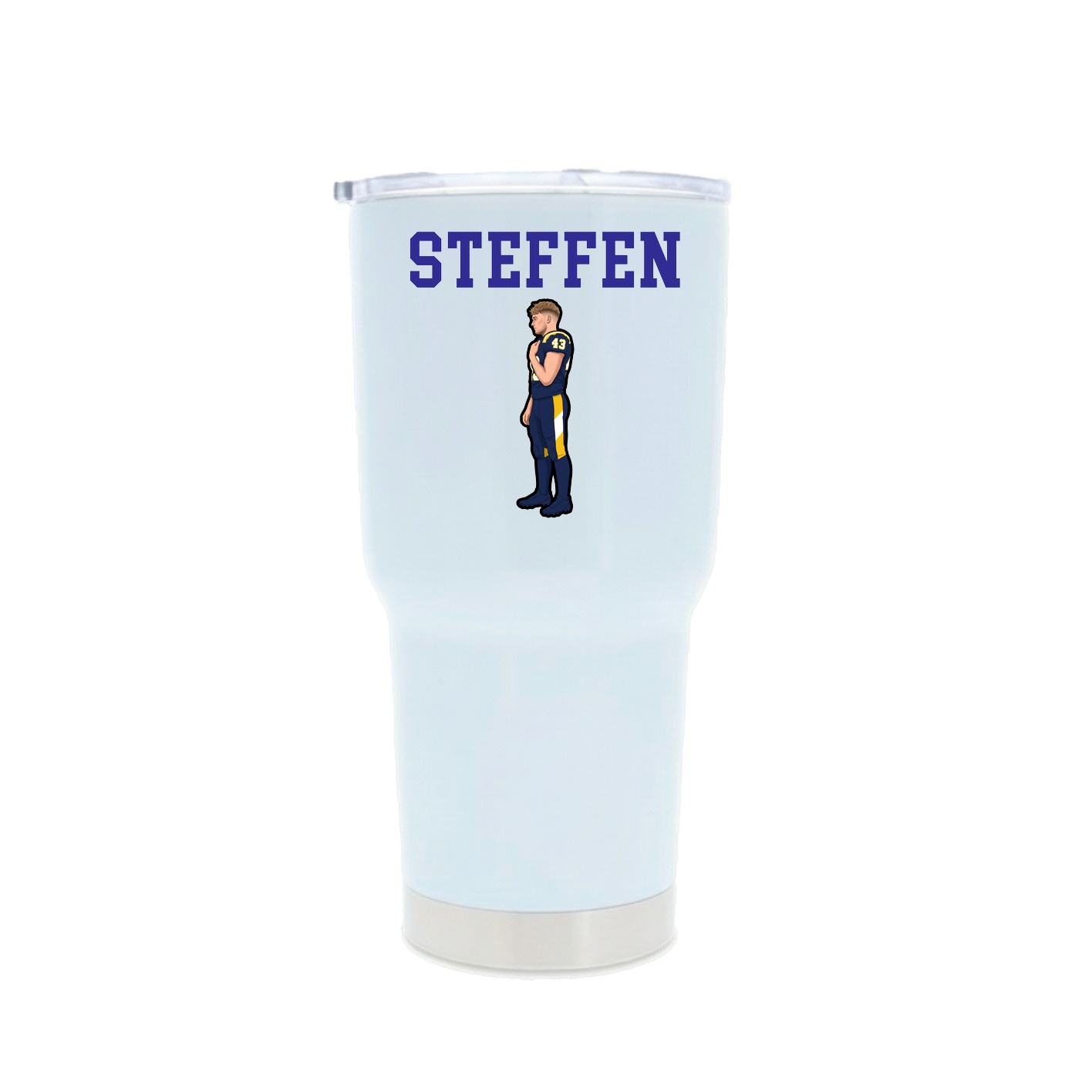 30oz Stainless Steel Tumbler — Shirsey in White