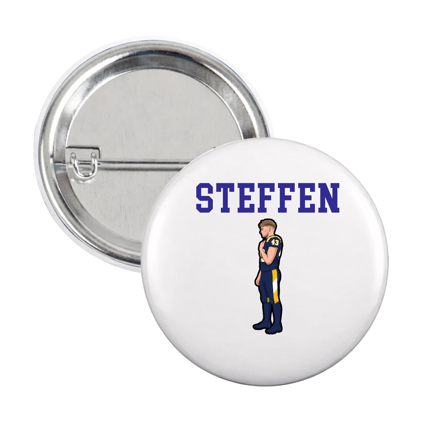 Game Day Button — Shirsey in White