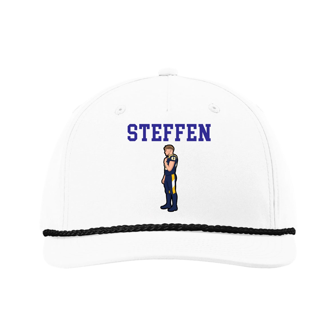 Five-Panel Classic Rope Cap — Shirsey in White